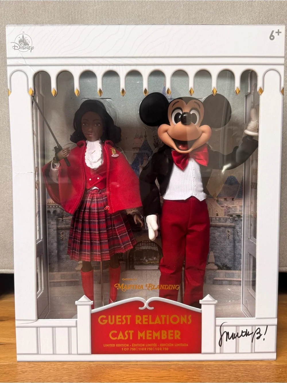 Disney Martha Blanding Guest Relations Cast Member Limited Edition Doll  Signed